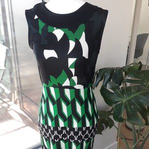 🐶 DIANE VON FURSTENBERG Silk Retro Dress